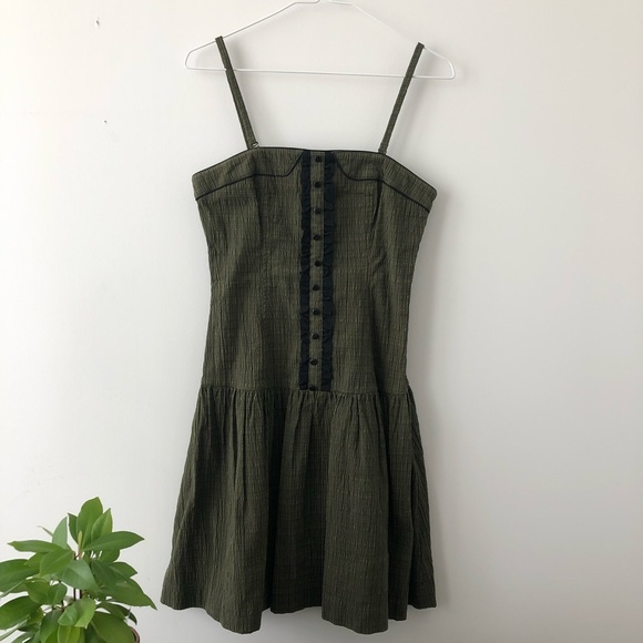 KensieGirl Green Mini Dress With Spaghetti Straps Size Small - Picture 8 of 13